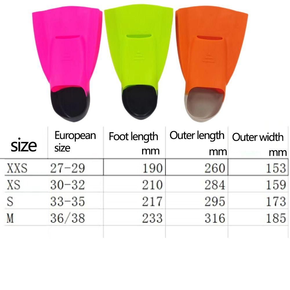 1 Pair Wear-resistant Swimming Training Fins Non-slip Frog Shoes  Underwater Sports