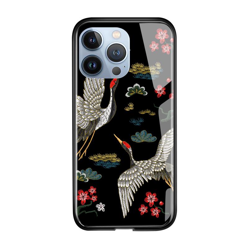 Etui na telefon z hartowanego szkła dla iPhone 11 12 13 14 15 16 17 Redmi 10 12 14C Note10 Note14 Xiaomi 11Lite PocoC75 Miękkie krawędzie Odporne na wstrząsy Gładka obudowa