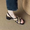 Fashion Ladies Shoes On Sale 2025 New Fashion Buckle Women's Sandals Summer Solid Outdoor Flat Casual Women Beach Sandalias Zapatos