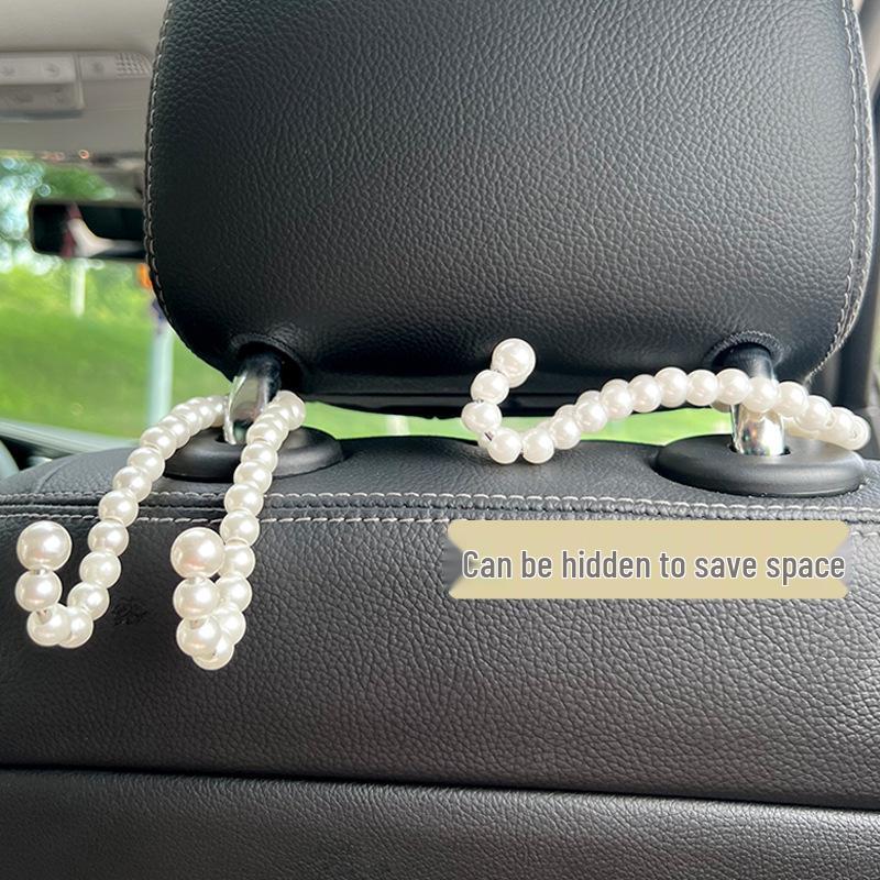 Multifunctional Pearl Car Hook: Strong, Convenient, Hidden Storage Solution
