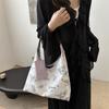 Trendy Large Capacity Handbag For Women 2024 Summer Fashion Shoulder Bag With Stitching Design