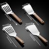 Stainless Steel Cake Spatula With Wooden Handle Cheese Shove Pizza Shovel Spatula For Cake Pizaa Baking Spatula Baking Tools