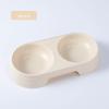 Cross-Border Double Cat Bowl: High-Legged Plastic Pet Bowl for Food & Water