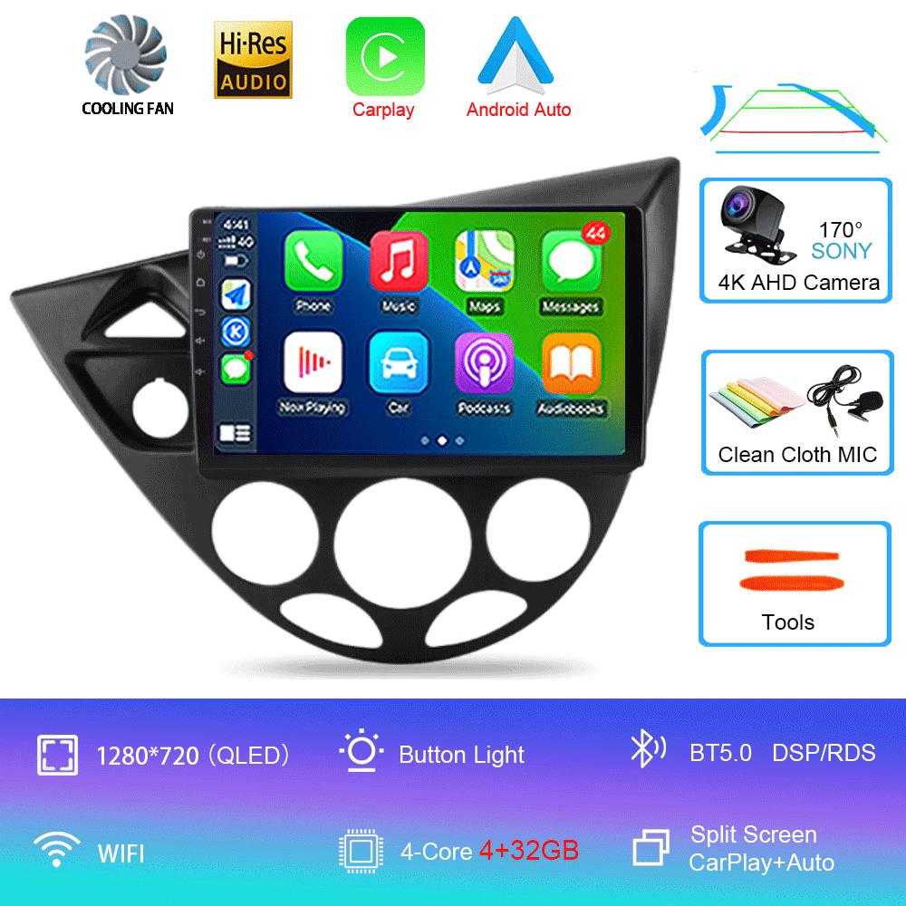 

9 Android 13 для Ford Fiesta 1995-2001 Focus MK1 1998-2004 7-дюймовый мультимедийный автомобильный радиоприемник стерео Carplay Autoradio головное устройство авто