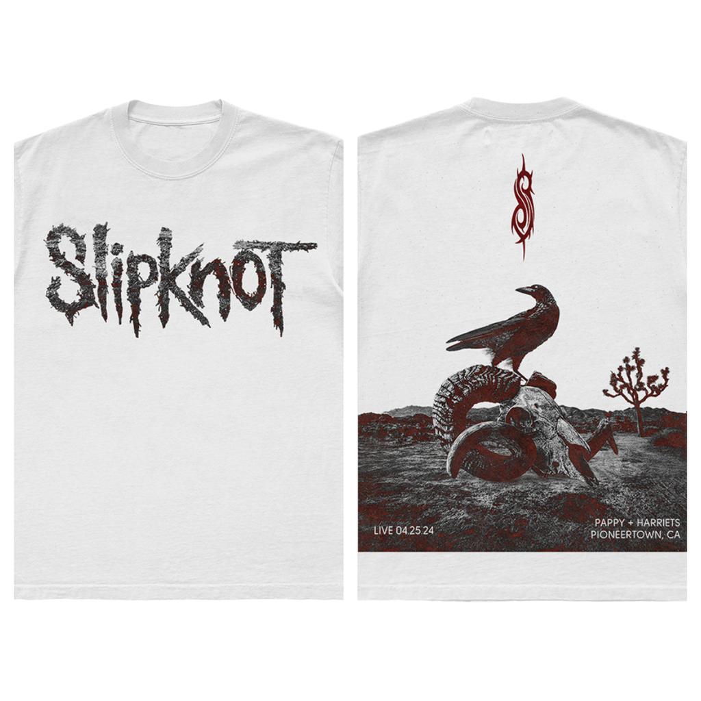 Slipknot Iowa Album Vintage Band Photo Double-Sided T-Shirt, Unisex Nu-Metal Fan Streetwear Tee, 100% Cotton Casual Short Sleeve Top