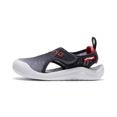Sandalias Duraderas Cómodas para Niños Li Ning Calzado para Niños Negro Rojo YKKQ018-19
