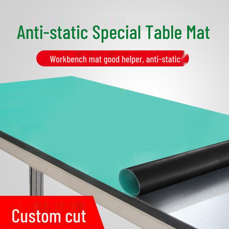 Green Anti-Static Non-Slip High-Temperature Resistant Rubber Workbench Mat