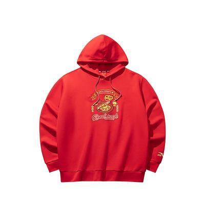 Anta Σειρά Καλών Πραγμάτων Εκτύπωση Γραμμάτων Φαρδύ Ζεστό Φούτερ Ανδρικά φούτερ Βαθύ Κόκκινο 152518725S-3