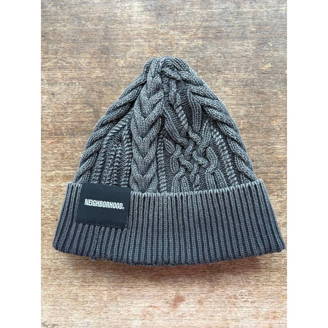 Used [Good condition] NEIGHBORHOOD WASHED CABLE BEANIE knit hat
