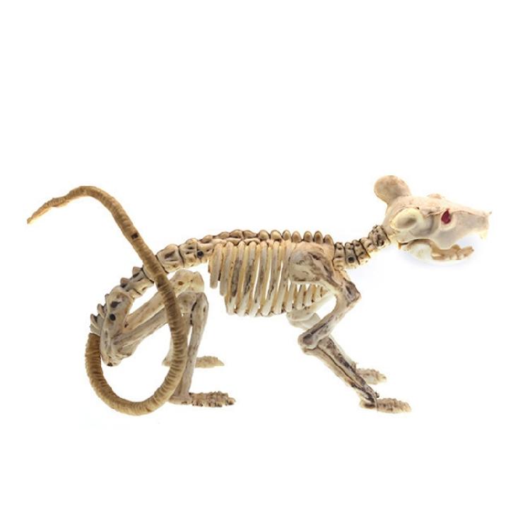 Halloweenowy Szkielet Plastyczny z Ruchomymi Stawami do Dekoracji Cmentarza, Domu Strachów, Wewnątrz i na Zewnątrz