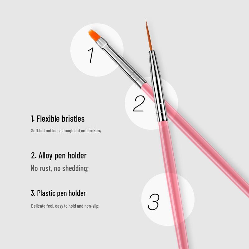 15-Piece Nail Art Brush Set: Painting, Phototherapy, and Carving Pens for Home Use