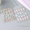 Nail Art Stickers Ins Embossed 5D Three-dimensional Rose Butterfly Ice Transparent Butterfly Adhesive Nail Stickers