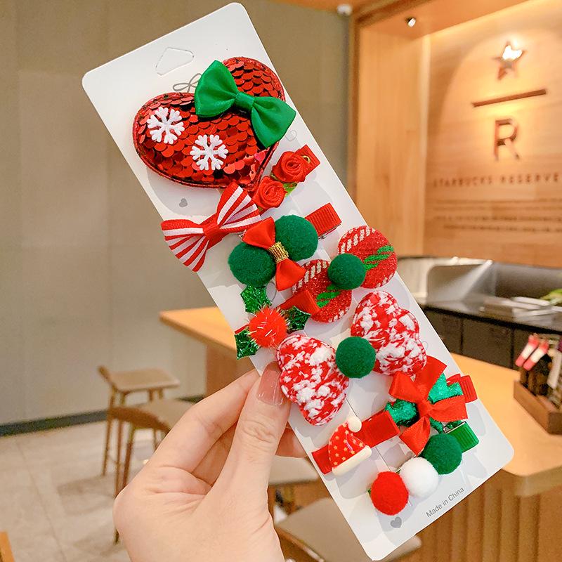 Детские рождественские заколки для волос в виде оленьих рогов - Милый корейский принцессный набор заколок для волос для девочек