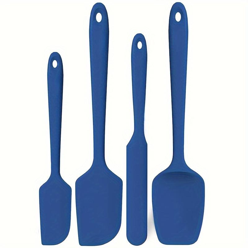 4 4pcs Heat Resistant Silicone Spatula Set: U Taste 600ºF High Temp Seamless BPA Free Food Grade Flexible Rubber Silicon Kitchen Cooking Mixing Baking