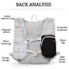 Durable Lightweight Hydration Backpack Large Capacity Waterproof Running Vest Breathable Adjustable Chest Pack for Outdoors