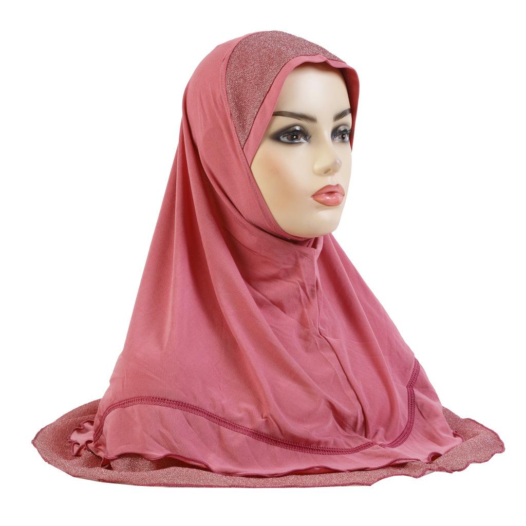 Custom Ribbed Jersey Malaysia Hijabs Scarf Crepe Hot Selling Shimmer Instant Hijab