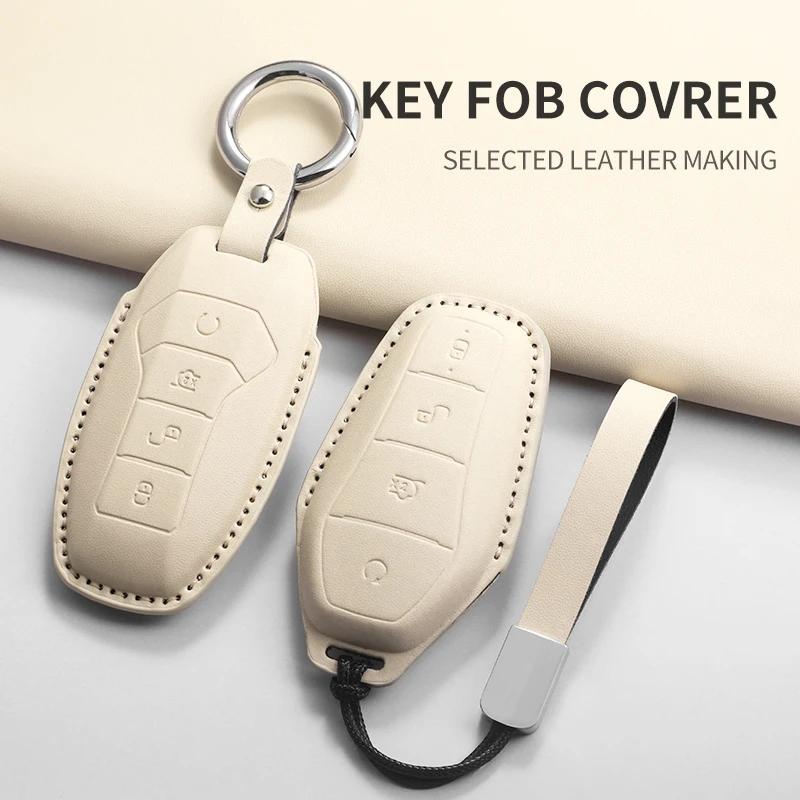 Fit For Byd Formula Leopard Super 5 Super 8 Super 3 9 Control Protect Case Long-lasting Auto Accessories Pu Auto Key Fob Cover Case