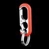 Metal Waist Buckle Double Ring  Keychain Bottle Opener Key Chain Car Key Holder Car Keychain