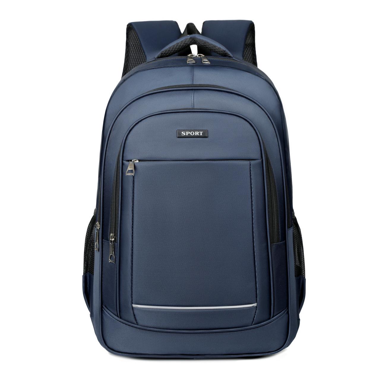 

Men s Fashion Laptop Backpack - Large Capacity, Simple Design, Ideal for Students and Commuters. One Size синій