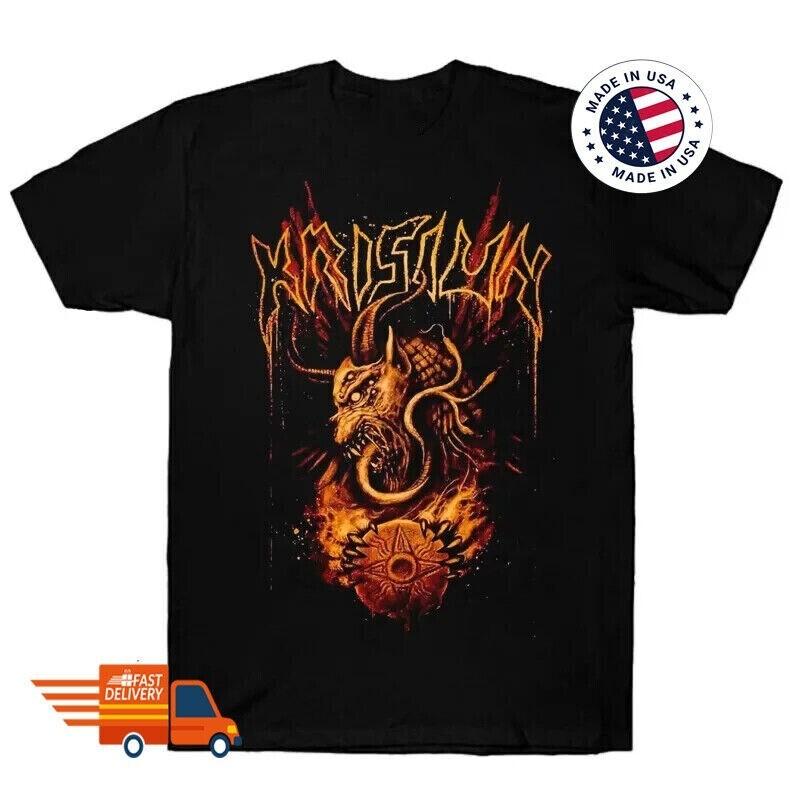 Vtg KRISIUN Band Black Cotton All Size Shirt Gift For Fan BL687