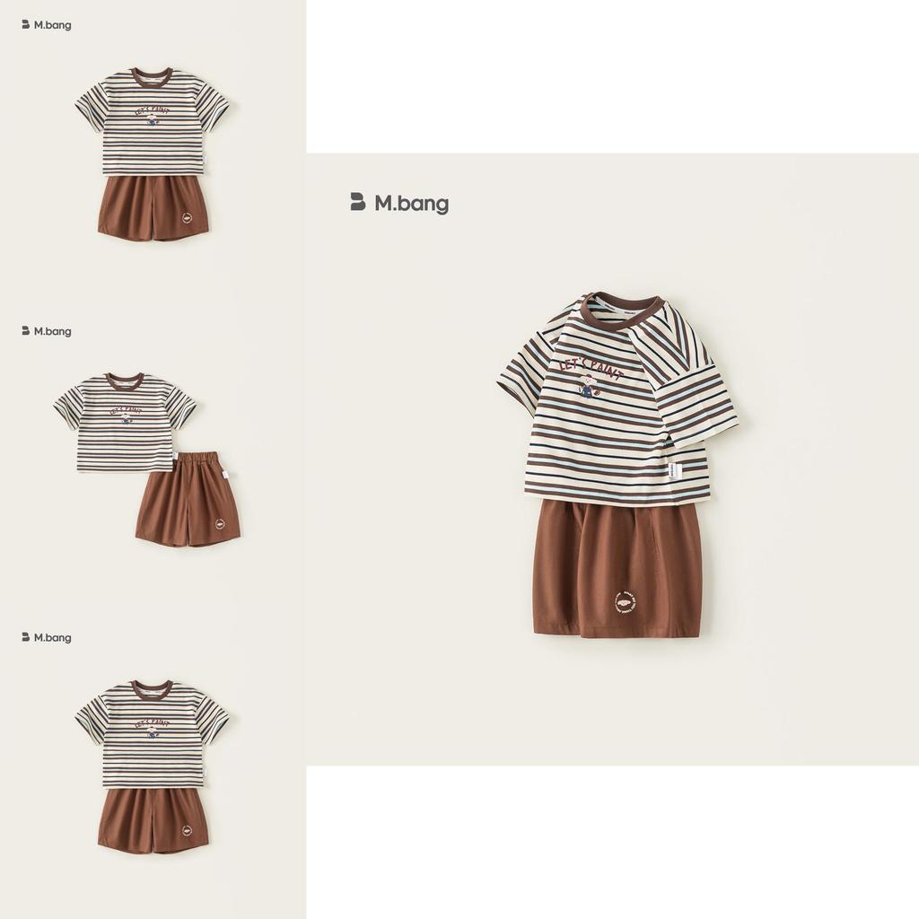Boys Short Sleeve T Shirt And Shorts Set With Cotton Material For Summer Play