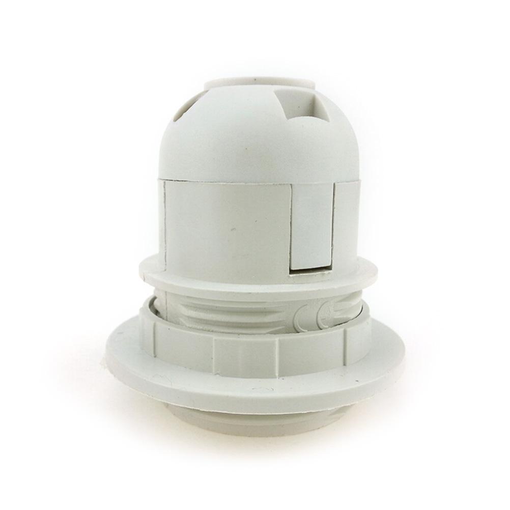 

1PC ES E27 M10 Light Bulb Lamp Holder 250V Lampshade Collar Lighting Pendant Socket Screw 2 Colors білий