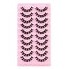 10 Pair 3D Russian Strip Lashes False Eye Lashes Natural Look Short Eye Lashes False Lashes D Curl Wispy Eyelashes