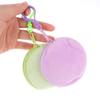Candy Color Round Plush Coin Purse Women Cute Solid Color Change Pouch Wallet Keychain Portable Earphone Storage Bags