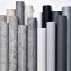 80cm Width Self-Adhesive Cement Gray Waterproof Wallpaper Solid Color Dormitory Bedroom Wall Sticker Closet Furniture Renovation