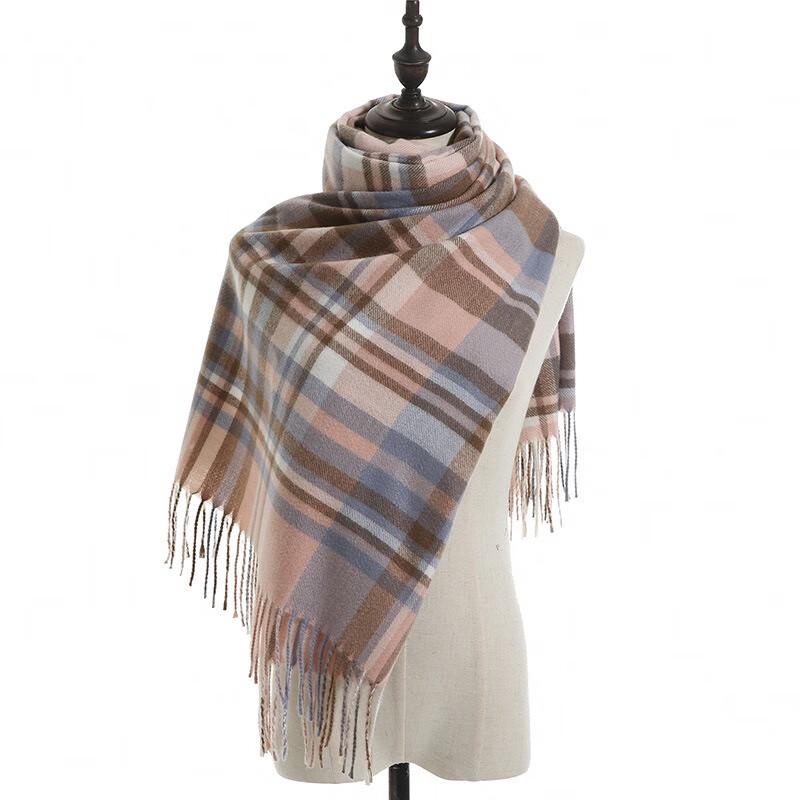 Fumaide Imitation Cashmere Knitted Scarf Shawl