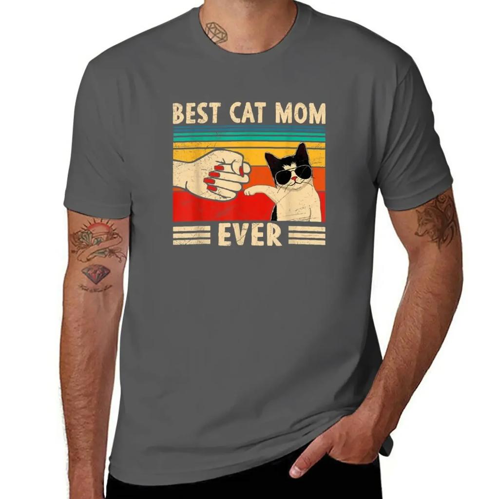 Best Cat Mom Ever T-Shirt plus size tops tops Men's t-shirt