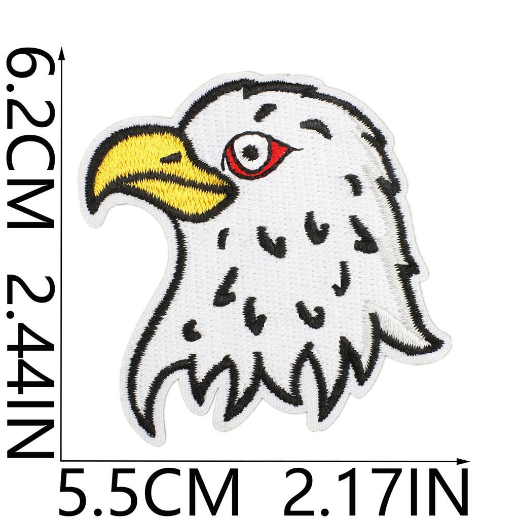 American National Day Cake Embroidery Cloth Sticker Bag Decoration Patch Sticker Independence Day Love Eagle Computer Embroidery Label