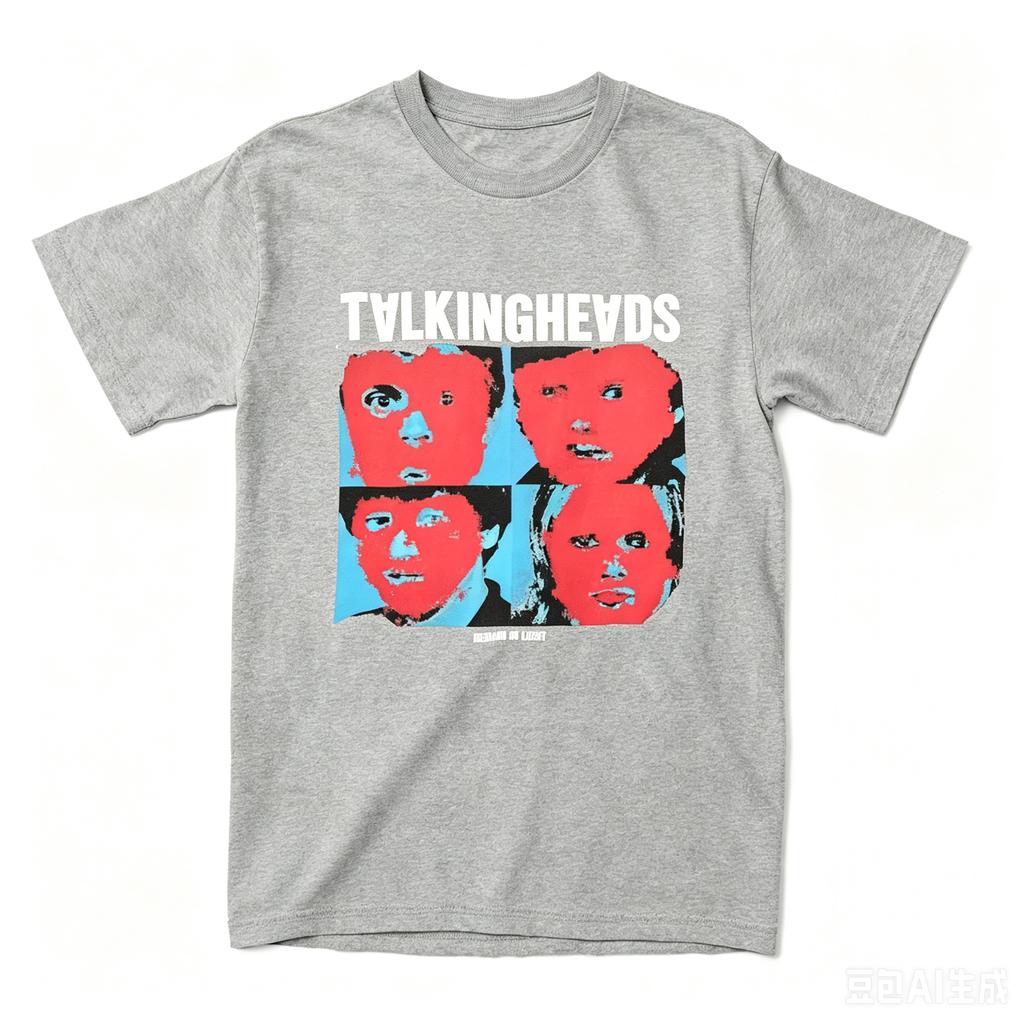 Rock Talking Heads Remain In Light T Shirts Hip Hop Leisure Streetwear Cotton Short Sleeve Harajuku Unisex Women Retro