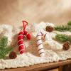 Felt Material Felt Candy Cane Ornament Striped Design Xmas Tree Hanging Candies  Home Decoration