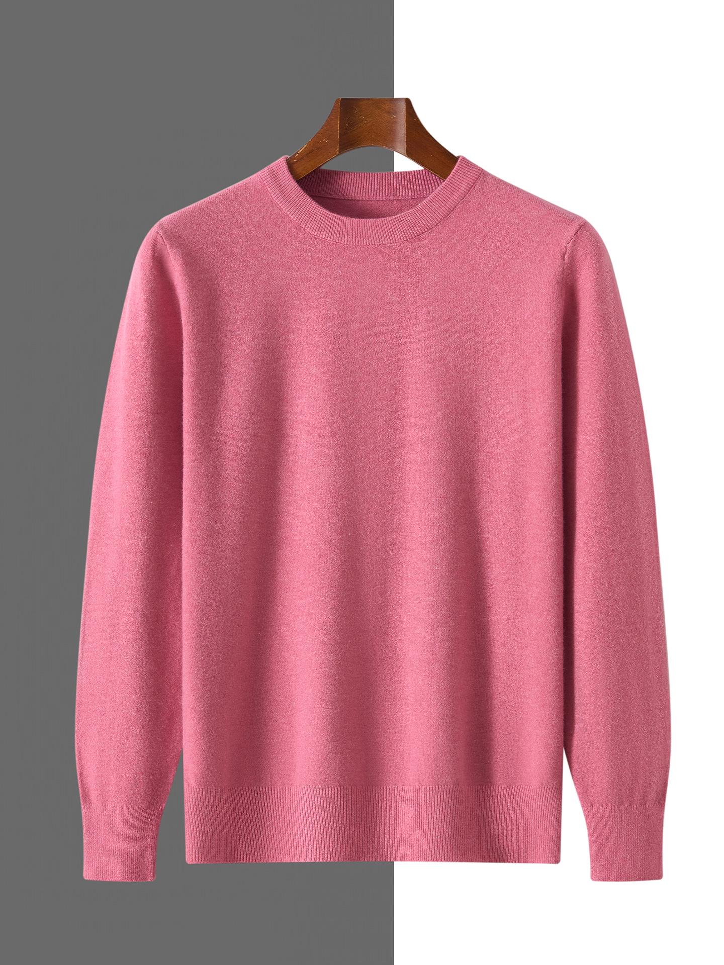 

2025 Autumn Men s Fashionable Long Sleeve Round Neck Knitwear Sweater M (100-120 cm)