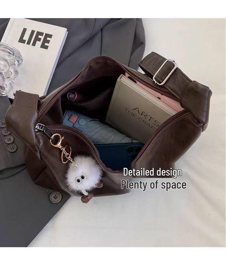 2025 Damen Vielseitige Umhängetasche mit großem Fassungsvermögen für Studentinnen und den lässigen Arbeitsweg