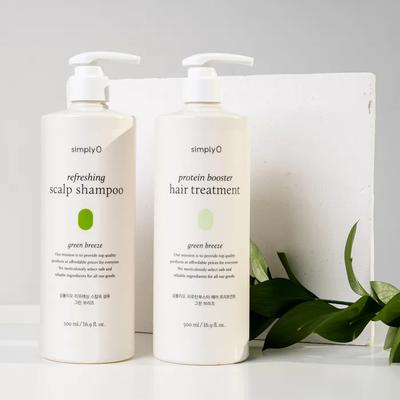 [Kopfhaut- & Talgpflege] Erfrischendes Kopfhautkühlendes Shampoo 500ml + Protein-Booster Haarkur 500ml 2 Düfte