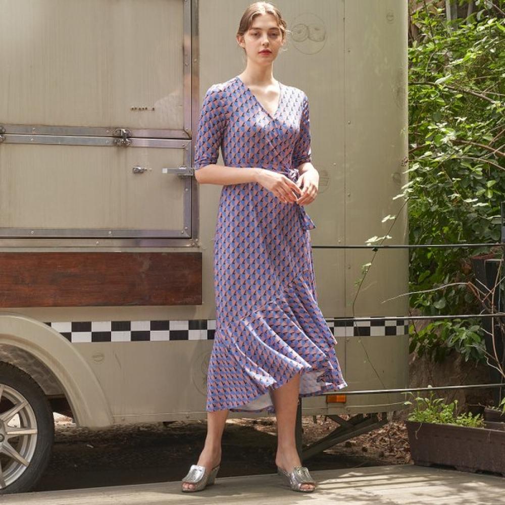 

Lipbbam Frill Wrap Dress Ldm42dk01 FREE/LDM42DK01