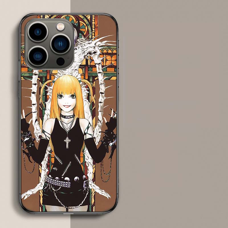 Anime Death note Amane Misa Phone Case For Iphone 17 Air 15 Pro 14 Plus 16 Pro Max 12 13 Mini 11 16E X XS Cover Cute Fundas