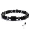 Unique Twelve Constellations Bracelet Men Women Natural Volcanic Rock Onyx Hematite Beaded Healing Braslet Leisure Couple Joias