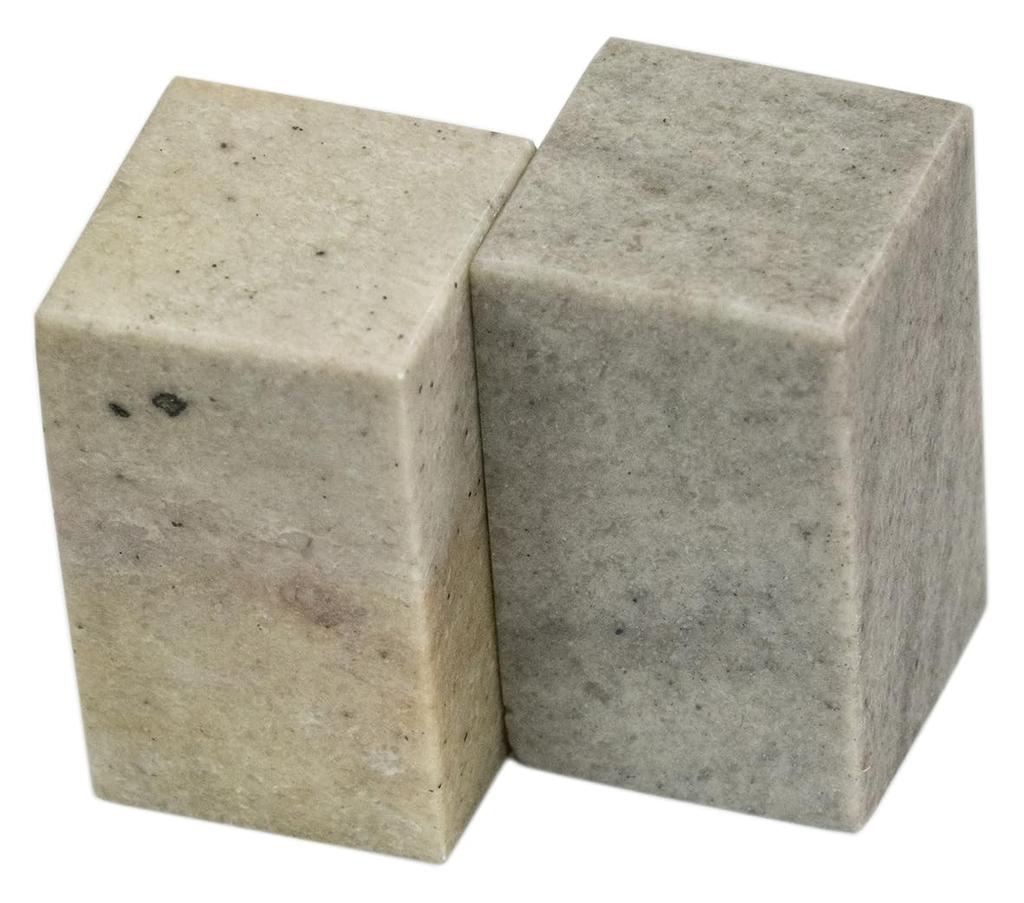 Kobaido Seal Carving Material, Jilin Changchun Stone (30mm x 50mm), 3.0cm Square [Set of 2]