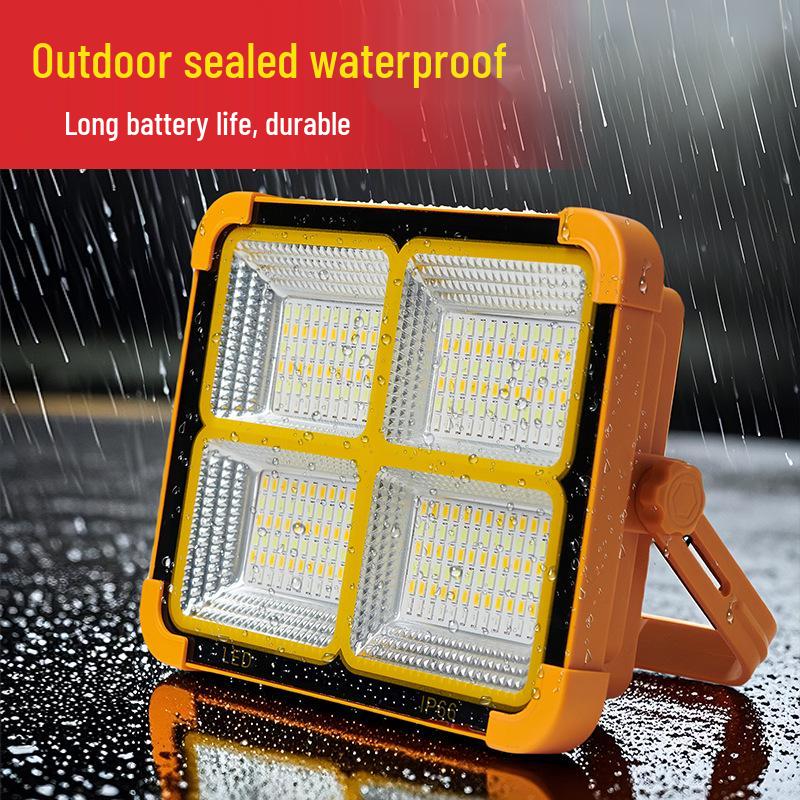 Rechargeable LED Solar Street & Camping Lights for Outdoor and Emergency Use