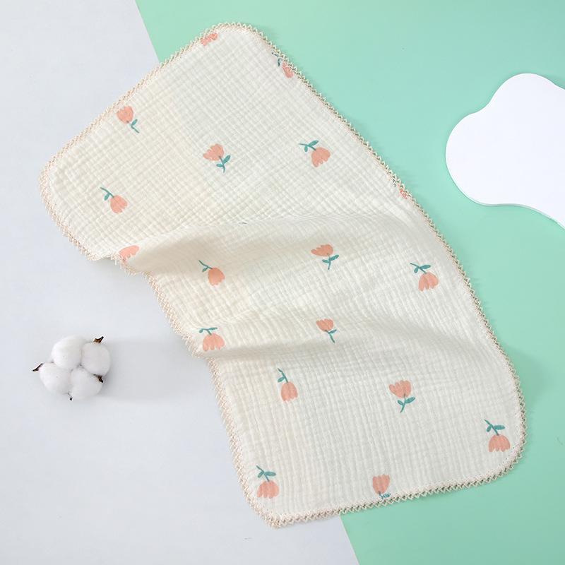 4-Layer Cotton Gauze Baby Towel - Soft, Class A, Small Square for Children and Kindergarten Use
