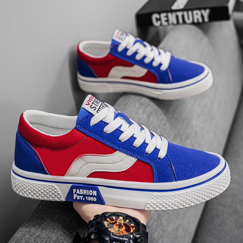 Men's Casual Sneakers Hot Selling Classic Breath Canvas Shoes Outdoor Fitness Training Shoes Anti Slip Wear-resistant Work Shoes