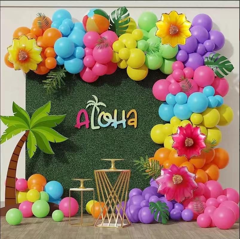 

Summer Sunflower Aluminum Film Latex Balloon Set Festive Atmosphere Decoration Party Photo Scene Arrangement Set as shown