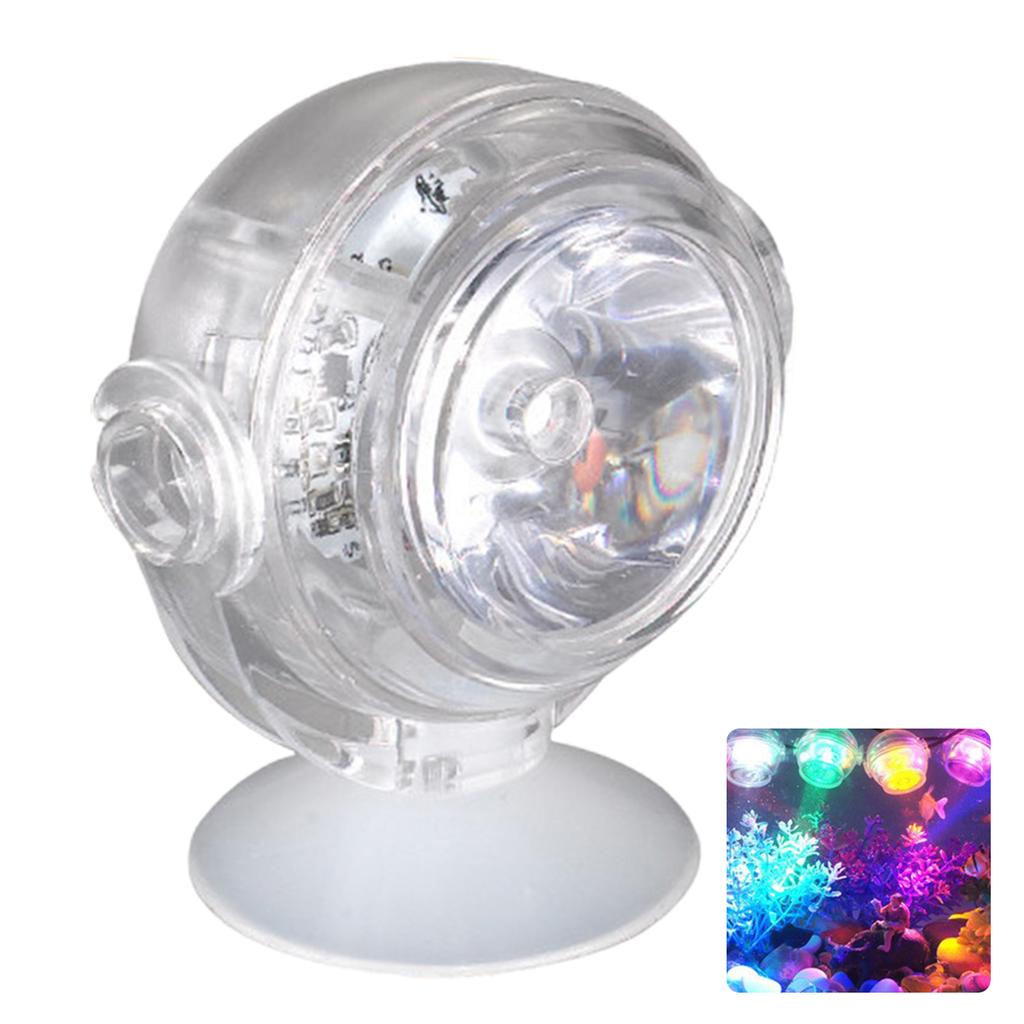 Aquarium Spotlight USB Colorful Gradient Diving Light LED Lamp Fish Tank Decorative Lamp For Romantic Fish Tank Battery Operated