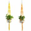 Plant Hangers Color Flower Pot Hand-woven Net Bag Hanging Holder Home Decor