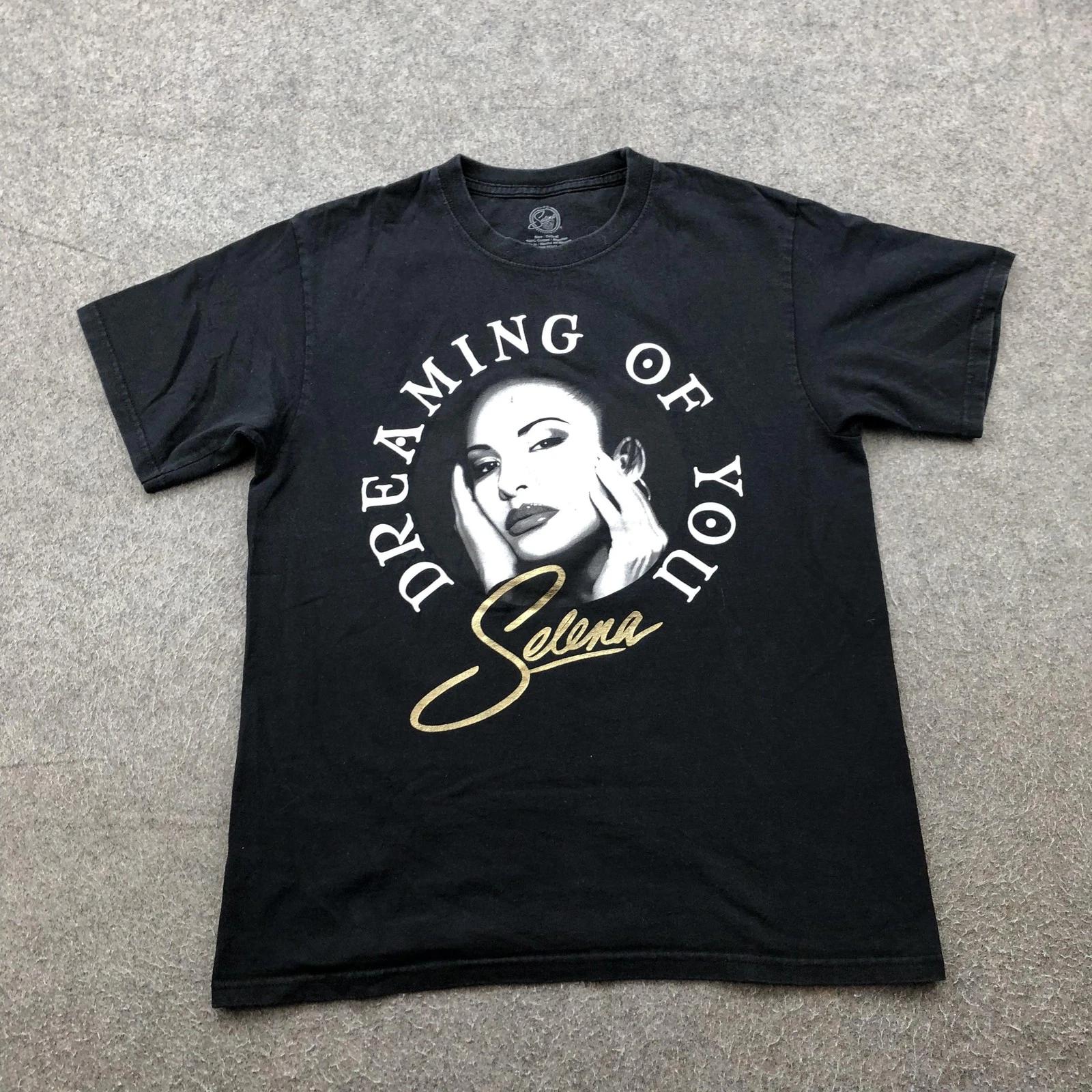 

Selena Shirt Mens Medium Black Graphic Tee Singer Music 2018 Dreaming Of You 2XL
