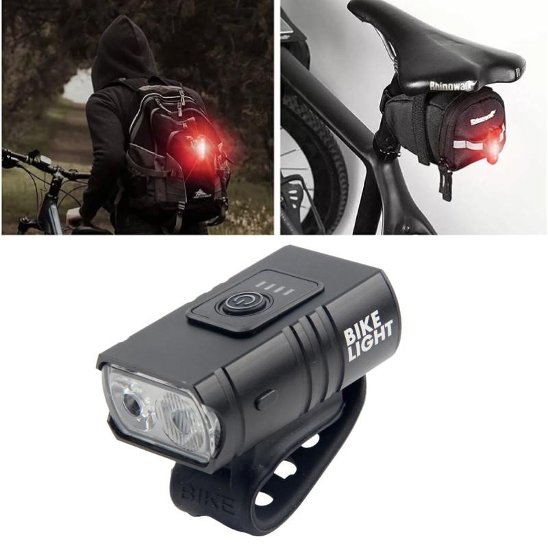 Led Light Bicycle 6 Modes Mtb Bike Front Lamp Usb Rechargeable Safety Night