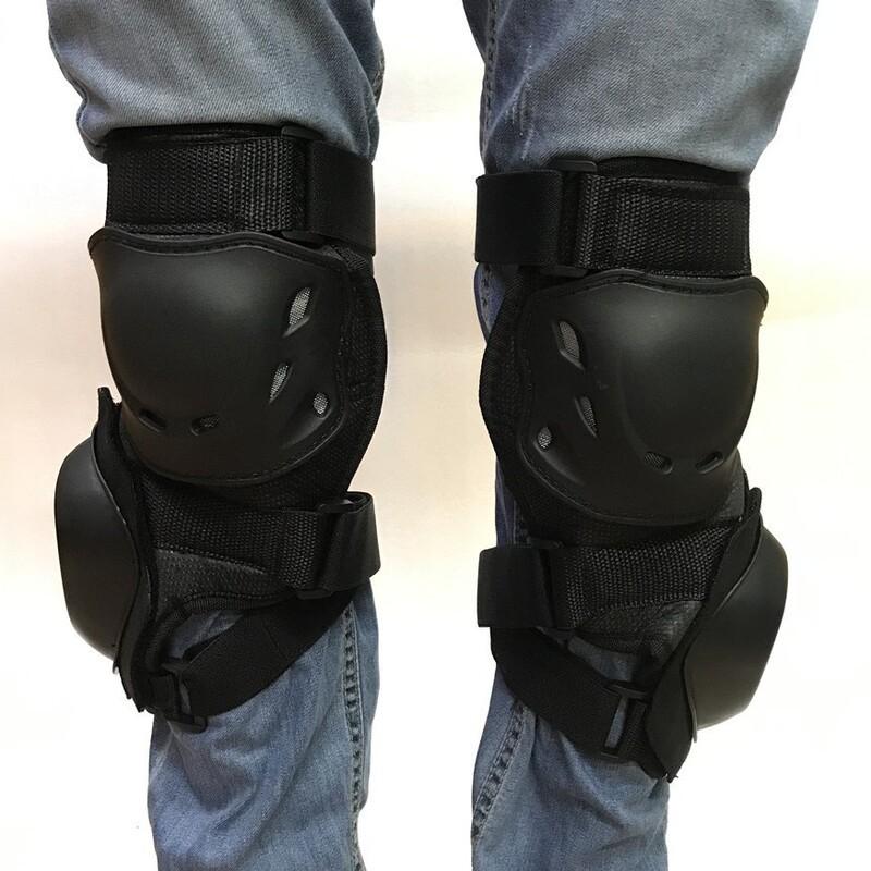 Ginocchiere per Moto con Protezione Anti-Abrasione Rimovibile Sicurezza in Curva Equipaggiamento Protettivo per Ciclismo